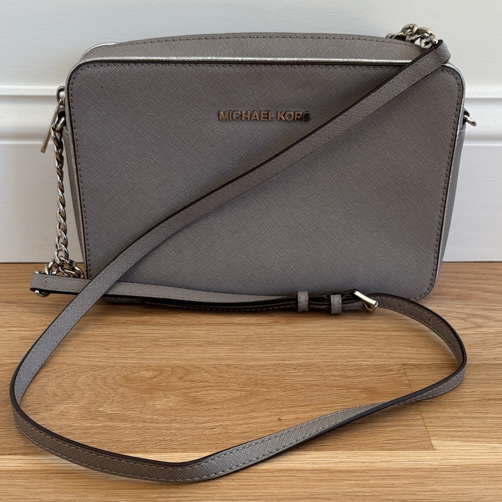 Michael Kors Taupe Crossbody Bag